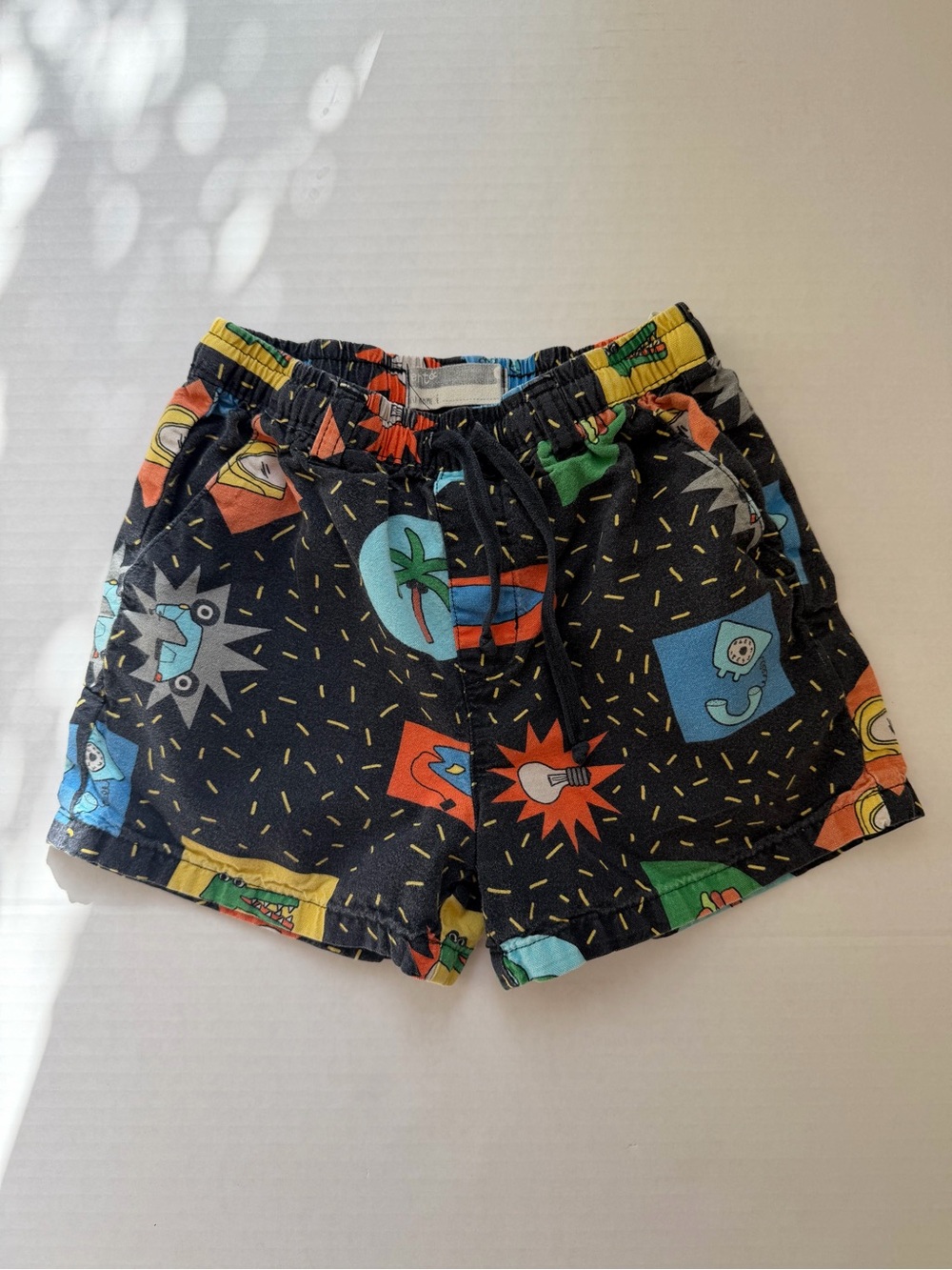 Bento Fábula Brazil Graphic Print Cotton Shorts Size 6